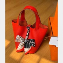 Hermes Replica Picotin Mm Clemens Fitting Red Bag