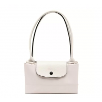 Longchamp 70th Anniversary Le Pliage Club Handbag Long Handle White 46CM