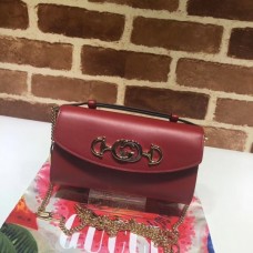 7 Star Gucci 564718 Strawberry Print Leather Zumi Mini Replica Bag