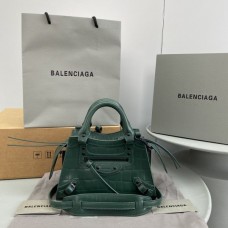 AAA+ Balenciaga Replica cuag Dark green crocodile bag