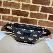 AAA Handbag Gucci Replica 675181 Black Bestiary belt bag with bees