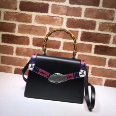 Best Gucci Replicas Lilith Top Handle Bag Leather 453751 Snakeskin Small