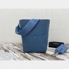 Cheap Factory Celine Sangle Seau Shoulder Blue Bag