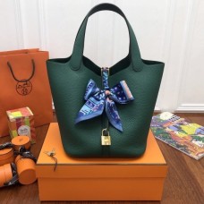 Cheap Hermes Outlet Online Dark Green Picotin Bag