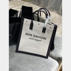 Cheap Replica Saint Laurent Rive Gauche Shopping 631682 Bag In Linen and Cotton