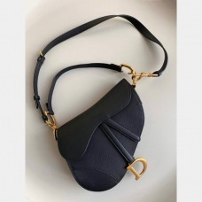 Christian Dior Top Quality Saddle with strap black