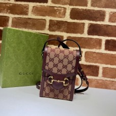 Designer Gucci Horsebit 1955 mini 625615 in GG Supreme Knockoff Handbags