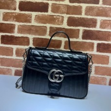 Designer Replica Gucci Replicas GG Marmont small top handle 498110 bag