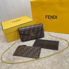 Fendi Best Fashion 212200 Maca embossing Brown Bags