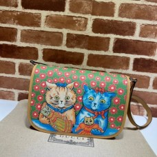 Gucci 664143 Best Quality Childrens cat print messenger replica bag