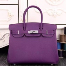 Hermes Birkin 30cm 35cm Bag In Purple Epsom Leather