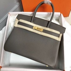 Hermes Birkin 35cm Togo leather Handbags Dark Grey