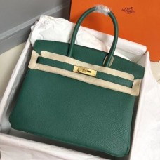 Hermes Birkin 35cm Togo leather Handbags Green