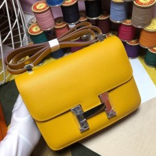Hermes Constance Bag 23cm Epsom Leather Yellow