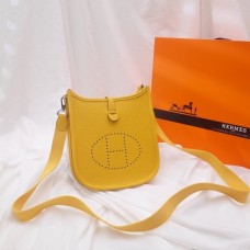 Hermes Evelyne Yellow Messenger Medium Bag replica