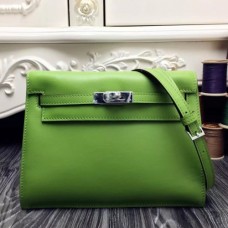 Hermes Kelly Danse Bag In Green Swift Leather