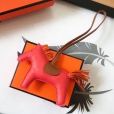 Hermes Rodeo Horse Bag Charm In PimentCamarelOrange Leather