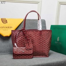 High Quality Goyard Classic Chevron St Louis PM Totes Winer-Red Bags