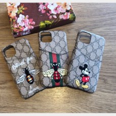 High Quality Gucci iPhone Leather Wallet Cases