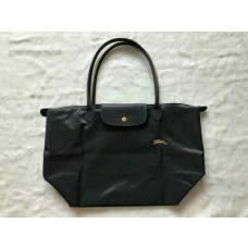 Longchamp 70th Anniversary Le Pliage Club Handbag Long Handle Gray 46CM