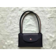 Longchamp 70th Anniversary Le Pliage Club Handbag Long Handle Purple 36CM