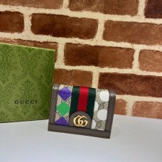 Quality Replicas 1:1 Gucci 523155 GG Supreme Ophidia Card Case Wallet