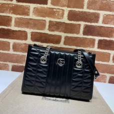 Replica Gucci 681483 GG Marmont Black Sale Bolsa Bag