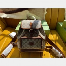 The Best Gucci Backpack Interlocking G in GG Supreme Replica Bag Online Store