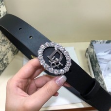 Wholesale Christian Dior AAA Belts 30mm Black Replica