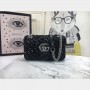 Gucci GG Marmont Super Mini 446744 Designer Black Handbags