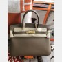 Hermes Birkin 35cm Epsom leather Handbags Dark grey Golden