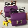 Hermes Constance Bag 18cm Epsom Leather Purple